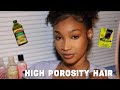 PRODUCTS THAT HELPED MY CURLY HIGH POROSITY HAIR  ( Shedding, breakage , limp curls etc)