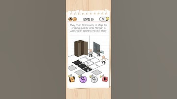 Brain Test 2 Level 19 Prison Escape || They must find a way to stop the chasing guards.
