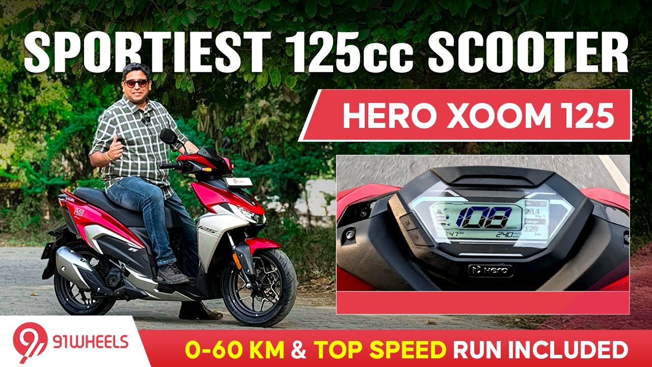 Hero Xoom 125cc Ride Review Including Top Speed & 0-60 Test || Best 125cc Scooter For Youngsters?