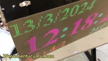 Đồng hồ led lịch vạn niên lịch âm - Ma trận P5 full color