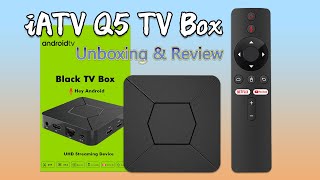 Review iATV Q5 Android 10 Smart Mini TV Box Unboxing