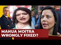 Bjps sanju verma shows her bag to rajdeep sardesai while taking a dig at mahua moitra  mahua news