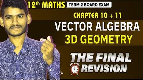 Vector and 3d class 12th one short video