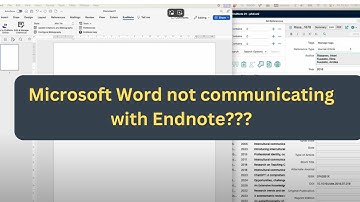 Potential quick fix for Endnote 21 and Microsoft Word (Mac OS) not integrating properly.