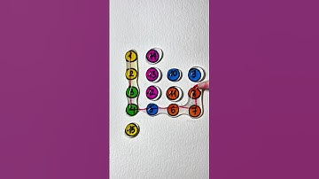 Vẽ đường nối số trong giọt nước #drawing #relaxing #numbers #shorts