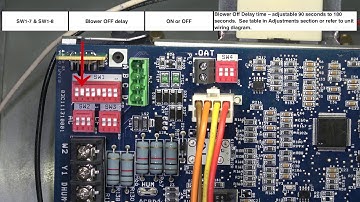 Variable Speed Furnace Setting Switches for Carrier Infinity / Bryant Evolution