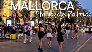 🇪🇦MALLORCA island | Evening VIBE in PLAYA de Palma | Spain 2024 4K