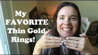 My Favorite Gold Rings!!!  Sweet Olive Jewelry on Etsy!