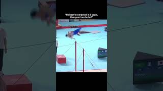 It’s good to have you back🫡 #gymnastics #comeback #worldcup #sports #highbar #routine #japan