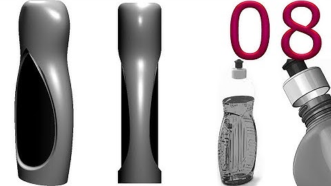 8-Project 55| Detergent Bottle 1|SolidWorks Tutorial: create main solid body planner, filled surface