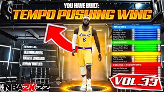 BEST CONTACT DUNKING TEMPO PUSHING WING BUILD ON NBA 2K22 RARE BUILD SERIES VOL. 33