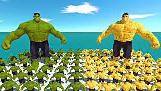 Hulk Team vs Honey Itself - Animal Revolt Battle Simulator