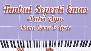 TIMBUL SEPERTI EMAS (PUTRI AYU) PIANO COVER DENGAN LIRIK [KARAOKE ROHANI]