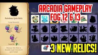 Arcadia Gameplay - Fog 12 & 13 - 3 NEW RELICS! | Merge Dragons