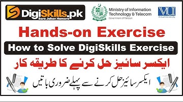 How to Solve Digiskills Hands-on Exercise | DigiSkills Hands-on Exercise Solution