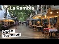 La Rambla Barcelona Walk Update: Phase 1 Deescalation | Terraces Open | Spain