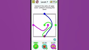 Connecting the same color dots | Level 7 Challenge | #shorts