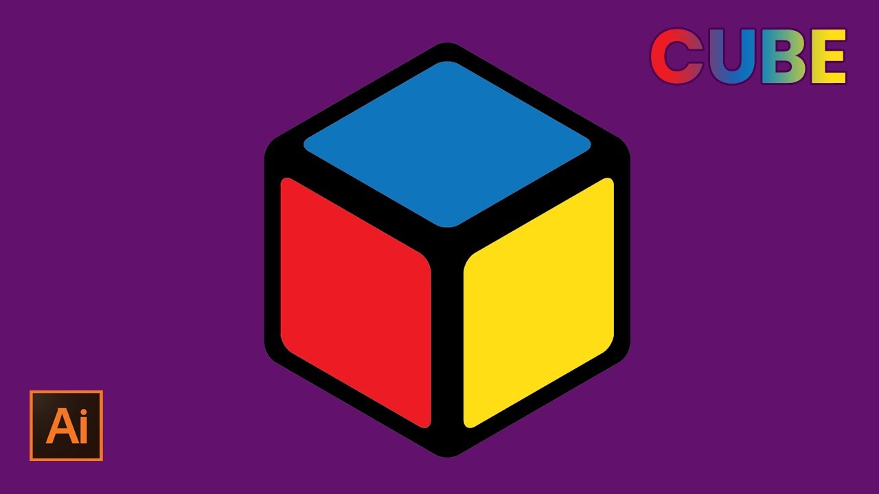 How to create CUBE in Adobe Illustrator | DesignMentor - YouTube