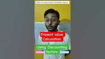 How to Calculate Present Value Using Discounting Factor by Calculator | Quick Concept
