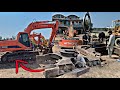 The Excavator Machine Chassis is Very Rusty and Broken We Rebuild it Like New and Fax it|Amazin work