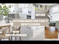 NEW FLOORING IN THE KITCHEN, UTILITY ROOM AND PLAYROOM | KITCHEN MAKEOVER PART 3 VINYL FLOORING