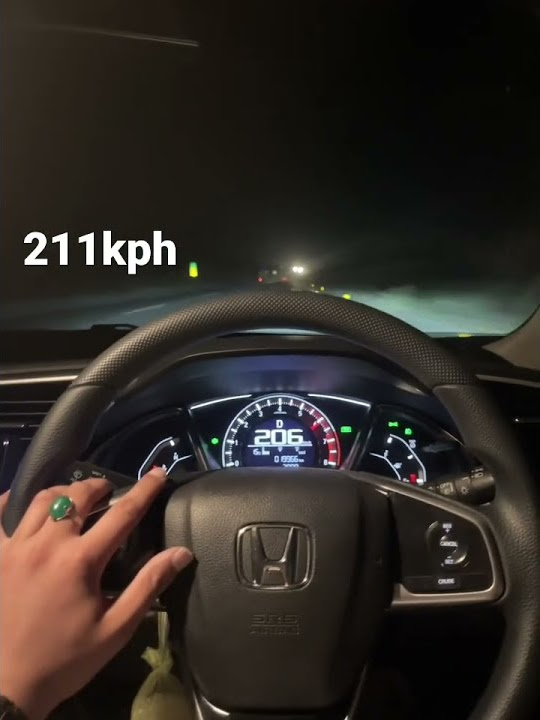 Civic x 211kph speed | Honda civic top speed - YouTube