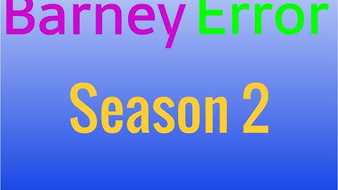 Barney Error: The Complete 2nd Season