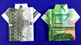 Как сделать рубашку из купюры пошагово - денежная рубашка