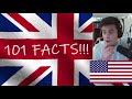 American Reacts 101 Facts About The UK