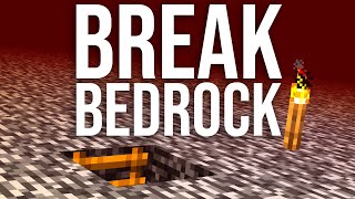How to Break Bedrock and Nether Roof in Minecraft 1.14