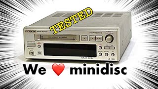 Minidisc Deck Review Onkyo MD-105X INTEC205 Vintage Audio HiFi Hardoff Japan Used Electronics