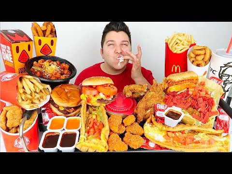 McDonald's, KFC, Taco Bell, Burger King, Wendy's ? MUKBANG