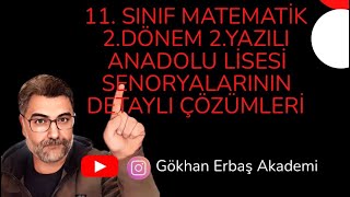 11.Sınf matematik 2.dönem 2.yazılı senaryo çözümleri