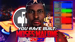 NBA 2K23 *RARE* MOSES MALONE BUILD | OP POST-SCORING C W/ 98 REBOUND & 87 BLOCK + 94 POST CONTROL