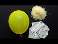 Making a beautiful pot using balloon,   newspaper and rice | Newspaper Craft | Best out of waste