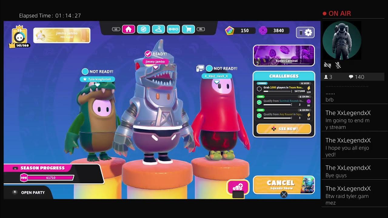 Getting The Beanbot Skin On Fall Guys! Live (Part 4) YouTube