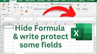 Hide formulas & write protect field with password in Excel |**TechLearning_Hub: Learn Excel**|