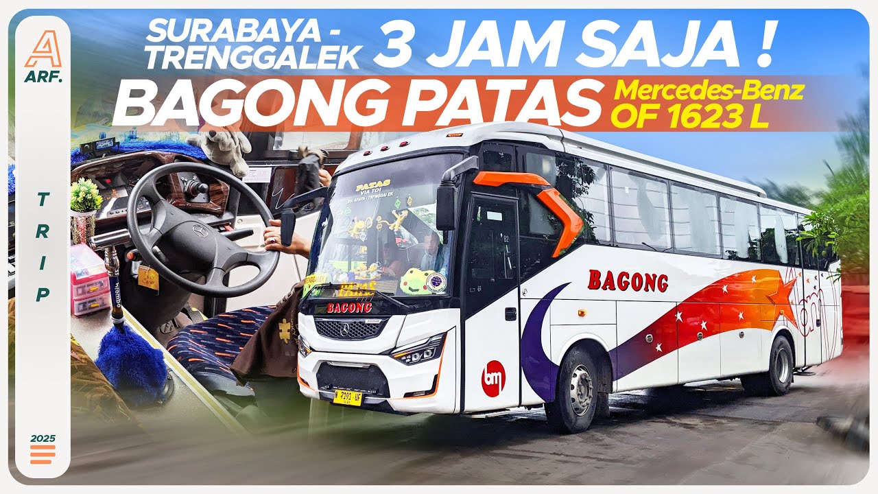 Nyobain Mercy OF 1623 Air Suspension !! PATAS Baru BAGONG Trayek Surabaya - Trenggalek