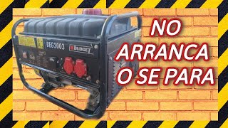 ▶GENERADOR ELÉCTRICO gasolina NO ARRANCA (SOLUCIÓN)❗❗