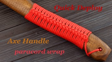 Axe Handle paracord wrap Quick Deploy