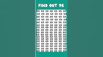 Can You Find the Odd Number? #eyetestchallenge #1game #challengegame #findtheoddoneout #puzzleplex