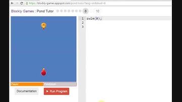 Blockly Games Pond Tutor Level 8