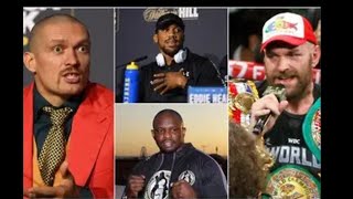 Tyson fury dillian White Anthony Joshua and Alexander usyk stop holding up the undisputed!
