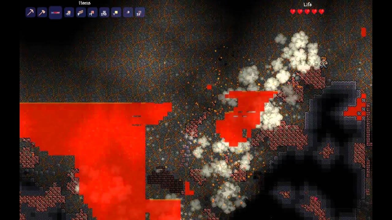 Terraria Super Infinite TNT Cannon Multiplayer YouTube