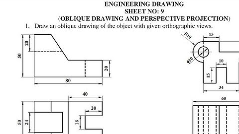 oblique drawing Engineering drawing -1 IOE || New tutorial 9.1a ||by sanjay64official || #tu #ctevt