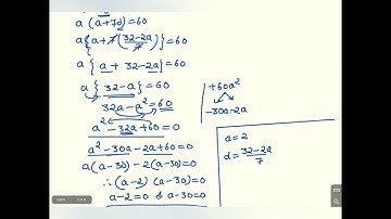 The sum of 1st & 8th terms of an AP is 32 & their product is 60, find 1st term, common difference &