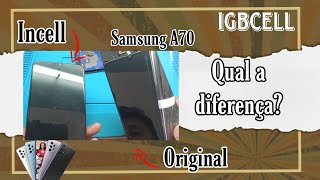 Como trocar tela Samsung A70 original china e Incell