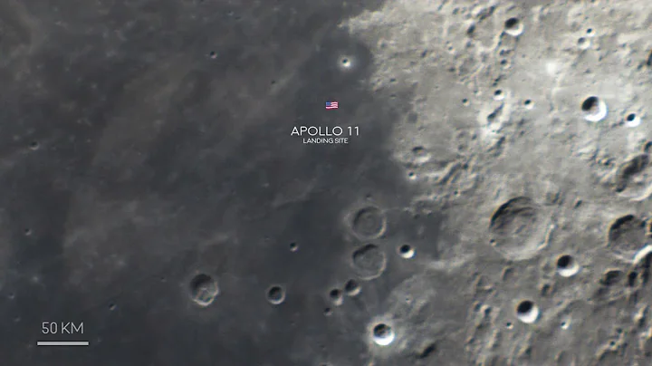 Moon landing sites through a telescope…
