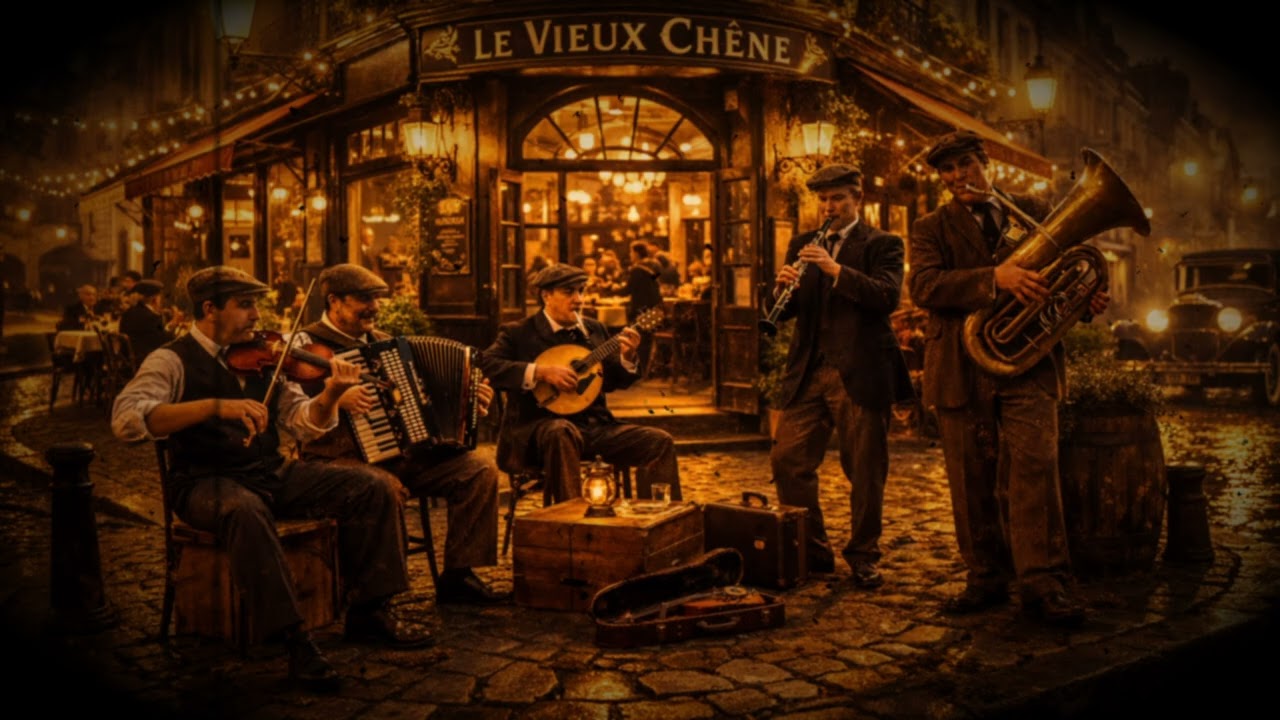 1920s Tango Street Orchestra 🎻 Vintage Gramophone Sound | Old European Café Ambience