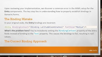 Resolving Xamarin.Forms Binding Issues: A Quick Fix